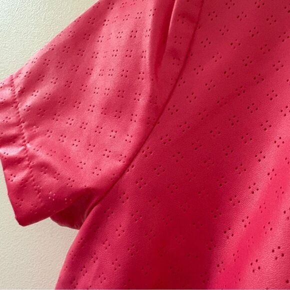 Sunday in Brooklyn Anthropologie Pink Textured Short Sleeve Blouse Women's S exc - Picture 8 of 11